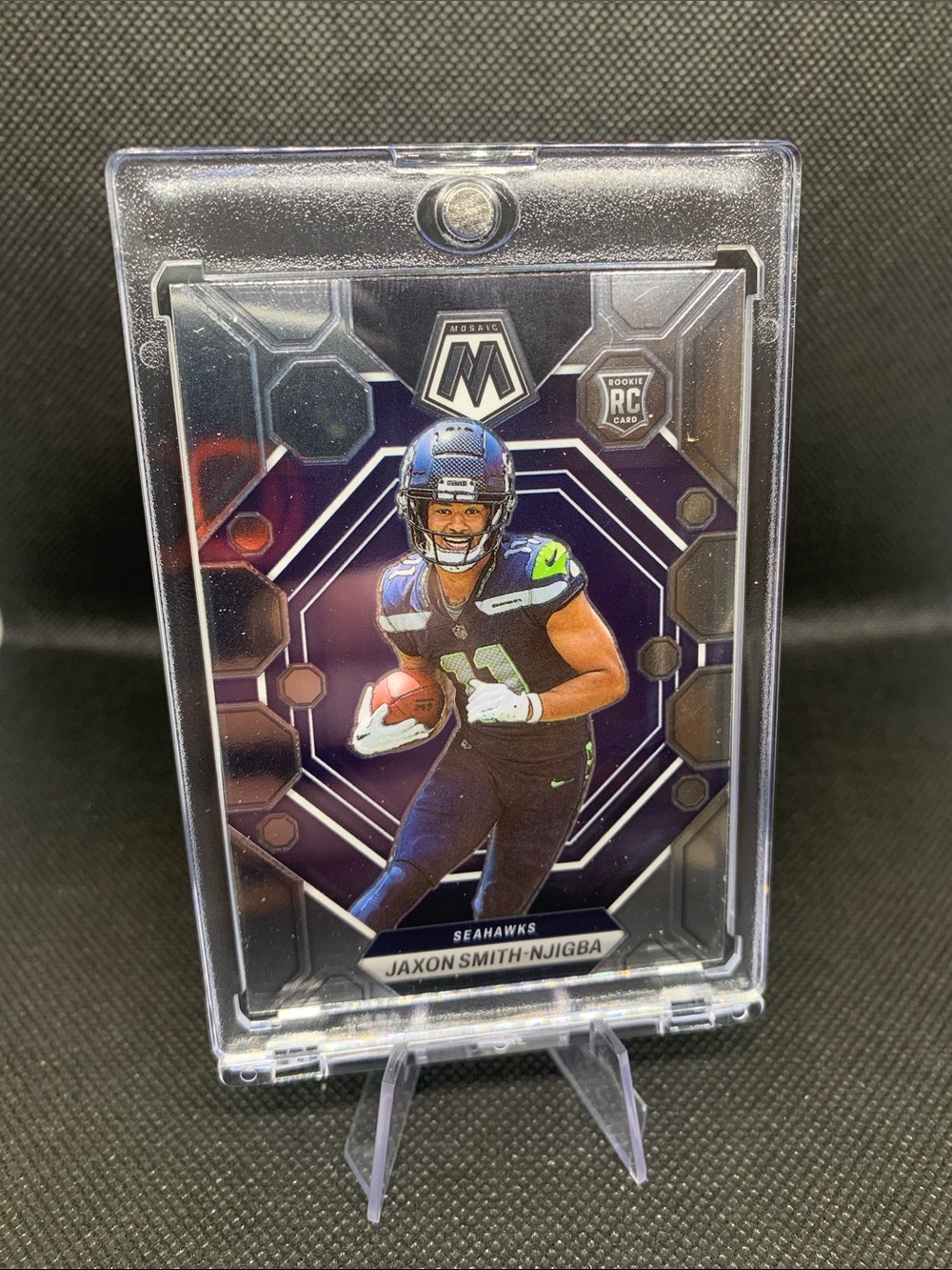 Seattle Seahawks Jaxon Smith-Njigba Rookie Card Silver In Case Pristine Shape!